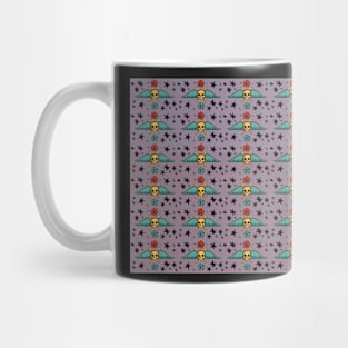 Pastel Skull & Wing Pattern Mug